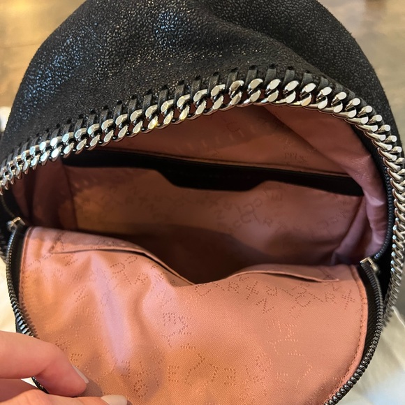 Stella McCartney Falabella Front Zip Backpack Shaggy Deer Mini - Picture 3 of 6